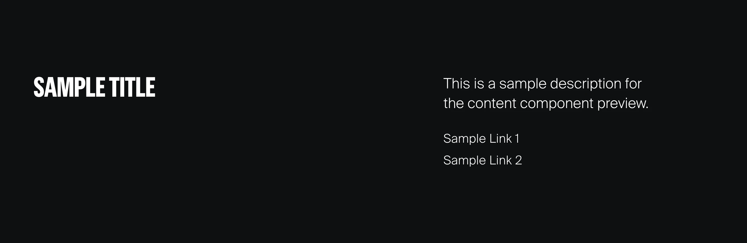 Content 1 component