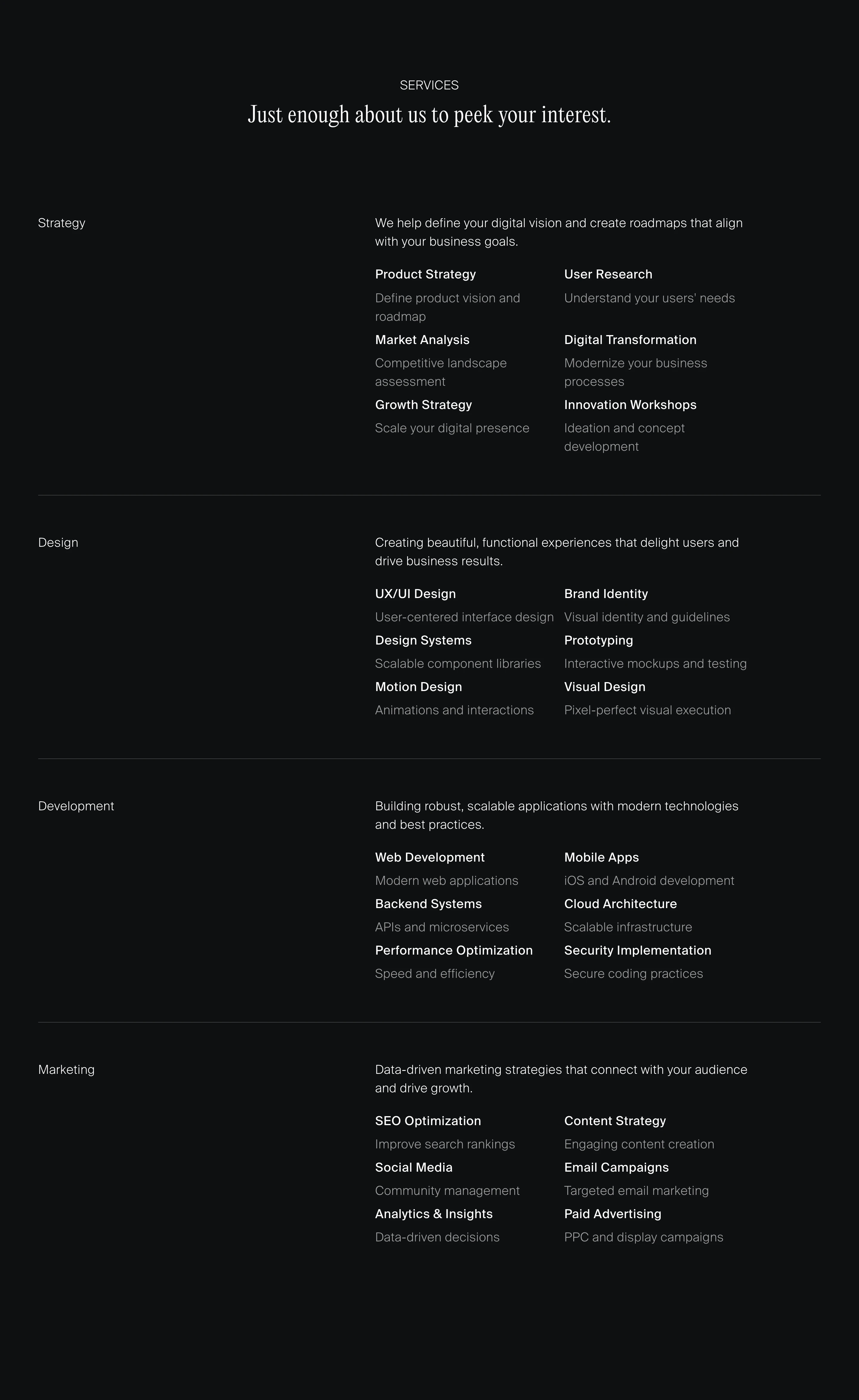 Features 3 component