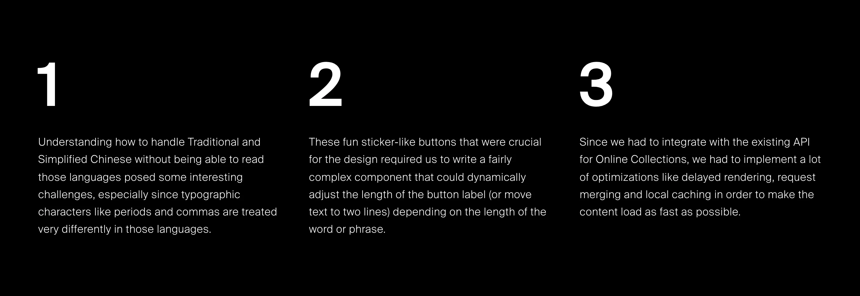 Features 6 component