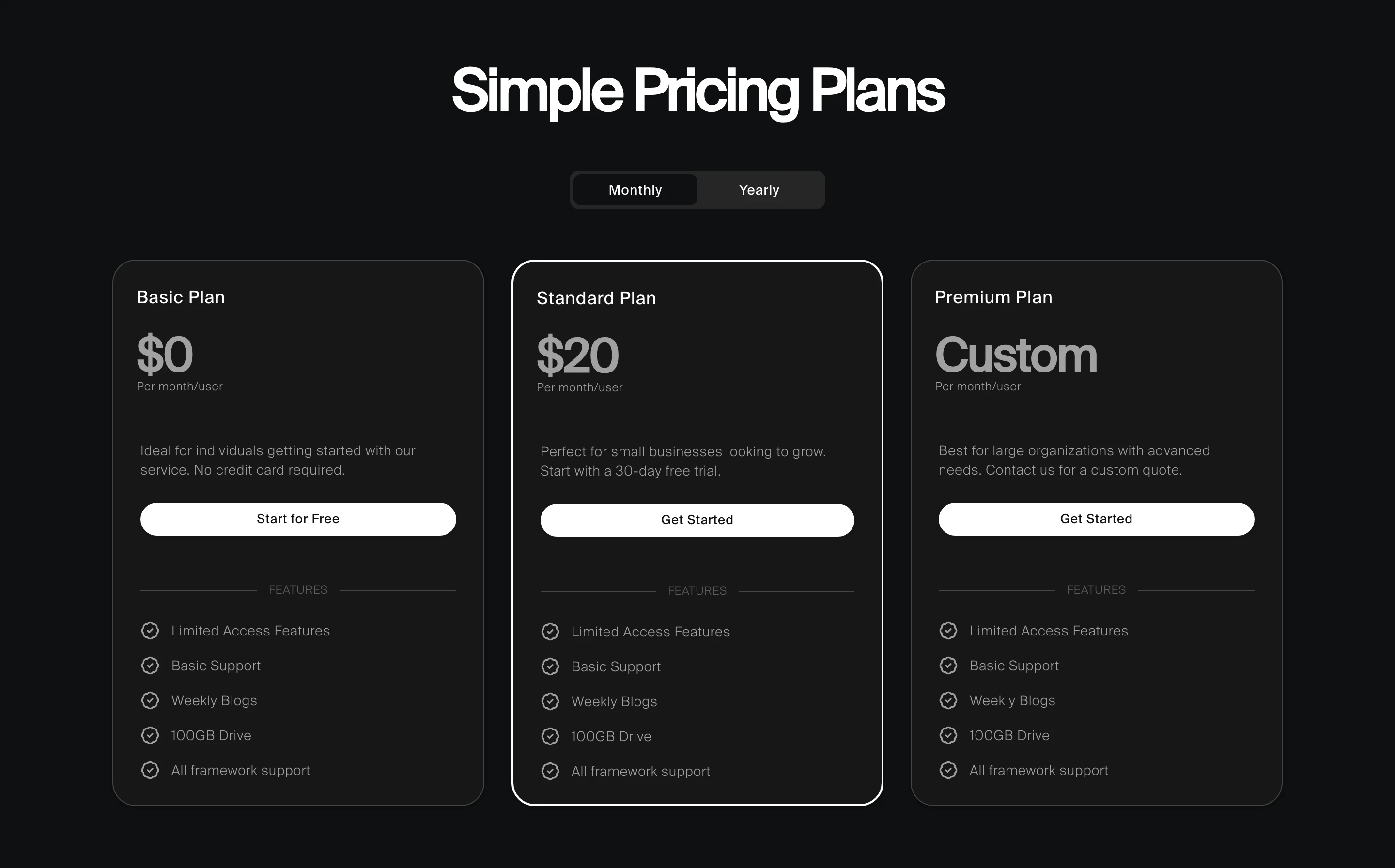 Pricing 3 component